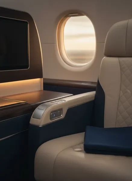Premium cabin interior detail